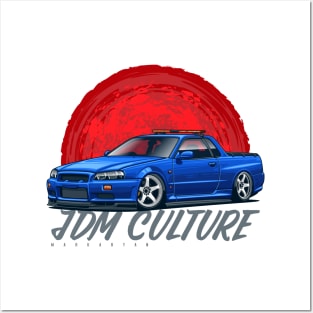 R34 pickup truck Posters and Art